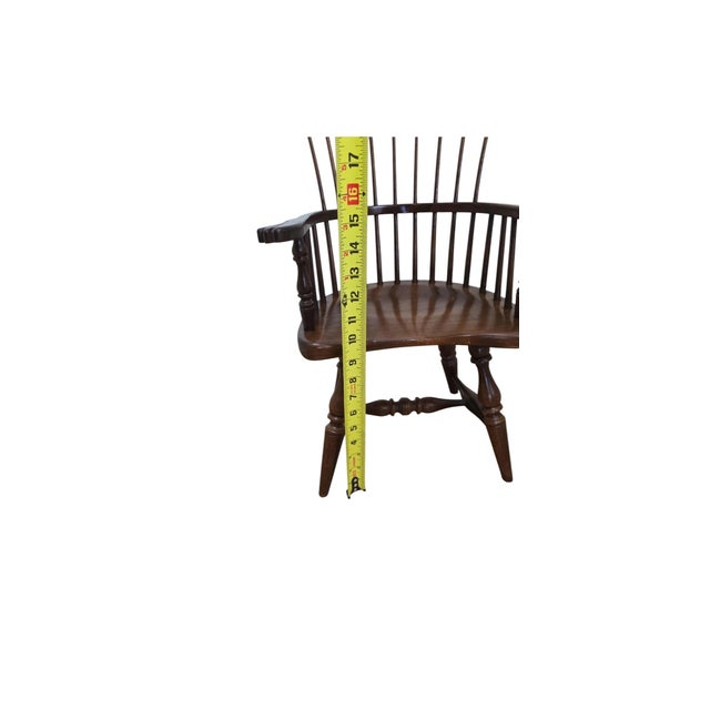 1990s Frederick Duckloe Youth Child's Colonial Fan Back Windsor Chair For Sale - Image 10 of 13