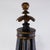 Vintage Black and Gold Pagoda Top Hurrican Candle Holder Lantern With Glass Globe For Sale - Image 9 of 11