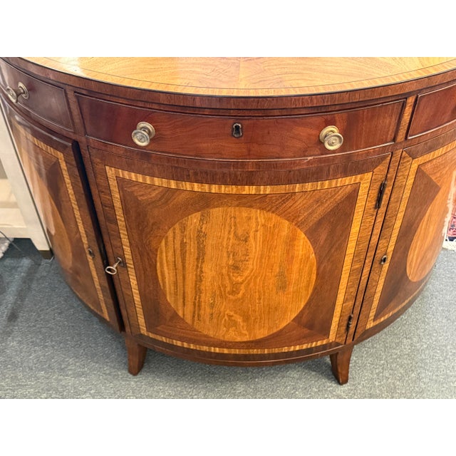 Burton Ching Georgian Demi-Lune Commode For Sale - Image 10 of 12