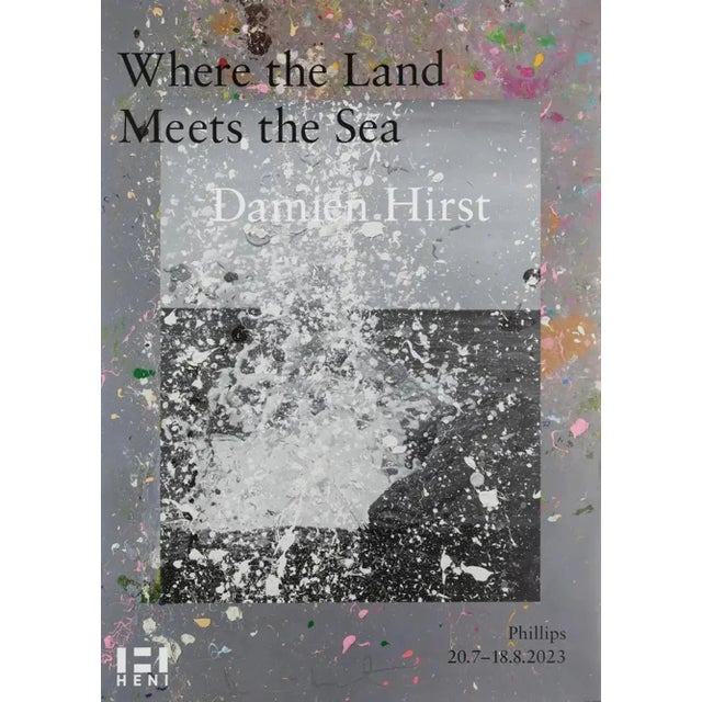 Damien Hirst, Where the Land Meets the Sea (Signed) (Yellow), 2023 Offset Lithograph 60 x 84 cm Edition of 666 Hand-signed...