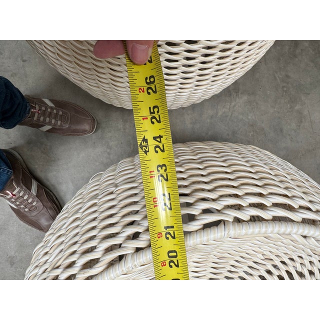 Late 20th Century Pair of Outdoor Swivel Chairs by Palecek For Sale - Image 12 of 15