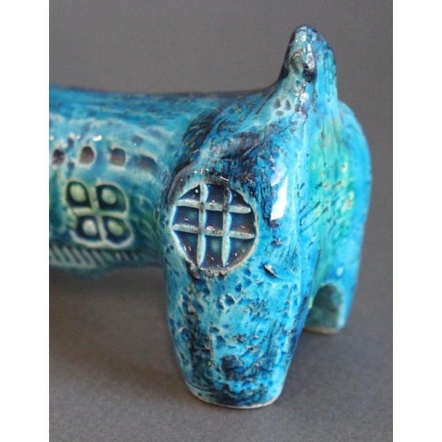 Vintage Italian Ceramic Sausage Dog by Aldo Londi for Bitossi, 1960s For Sale - Image 12 of 15