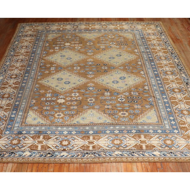 Early 20th Century Antique Zabihi Collection Khotan Rug - 10'10" x 13'7" For Sale - Image 5 of 12