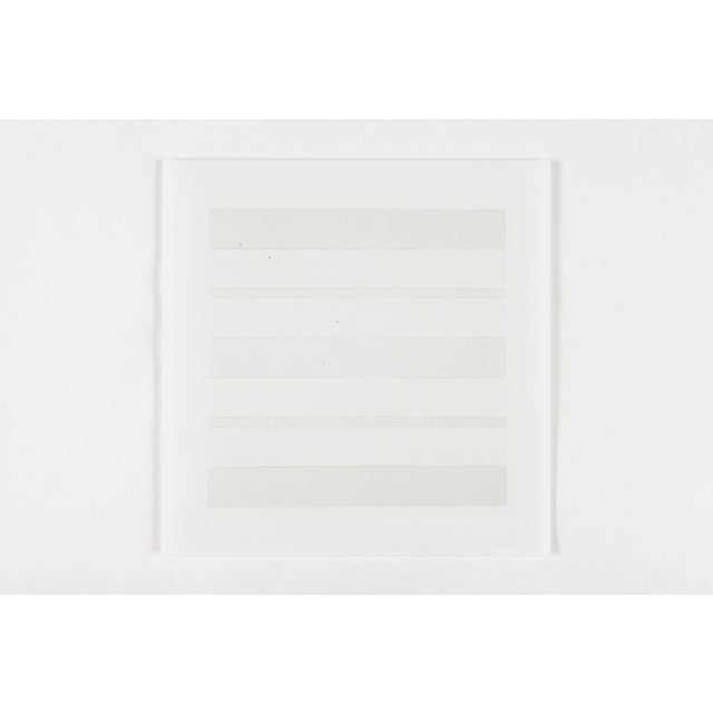 Beige Agnes Martin Limited Edition Lithograph Print Set of 10, Minimalist Abstract Wall Art, 1990s For Sale - Image 8 of 18