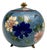 Antique Japanese Cloisonné Footed Ginger Jar With Floral & Butterfly Motif For Sale