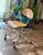 1990s VNT 90’s Space Age Signed Joey Manic Postmodern Industrial Sculptural Rolling Chair For Sale - Image 5 of 12