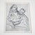 1940s Mid Century Modern Drypoint Etching George Constant Man Woman and Child Signed For Sale - Image 5 of 10