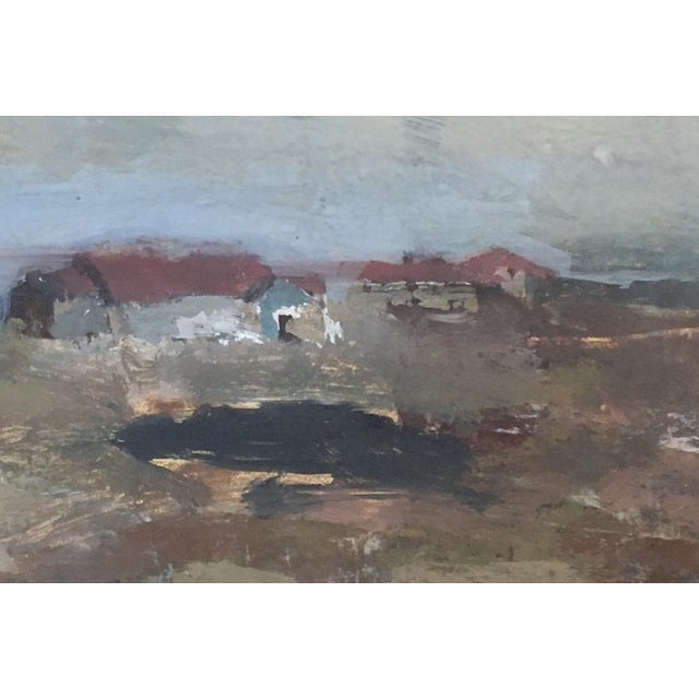 1950s Baldo Gulberti, Enfants jouant en bord de rivière, 1953, Oil on Cardboard For Sale - Image 5 of 8