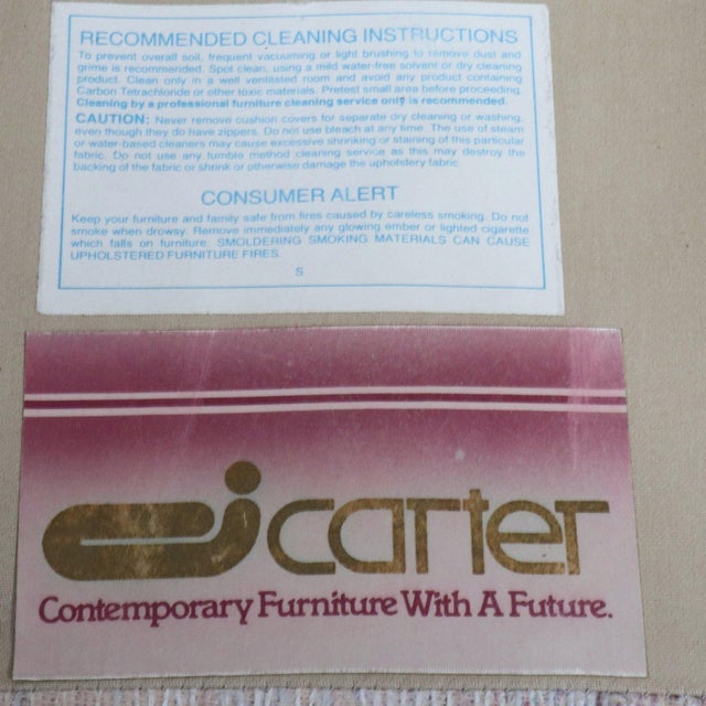 Textile 1990's Modern Plush Carter Curved Arm Lounge Chair For Sale - Image 7 of 8