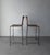 Metal Pair of 1950s Woven Leather and Iron Bar Stools After Swift and Monell For Sale - Image 7 of 9