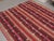 1970s Vintage Handmade Wool Cotton Red Kilim Runner Rug For Sale - Image 10 of 11