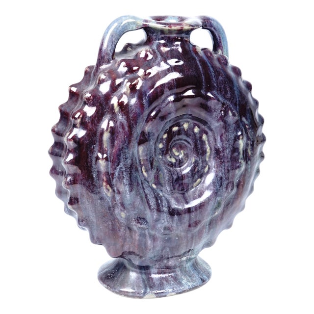 Ammonite Vase from Primavera Workshops, 1930s For Sale