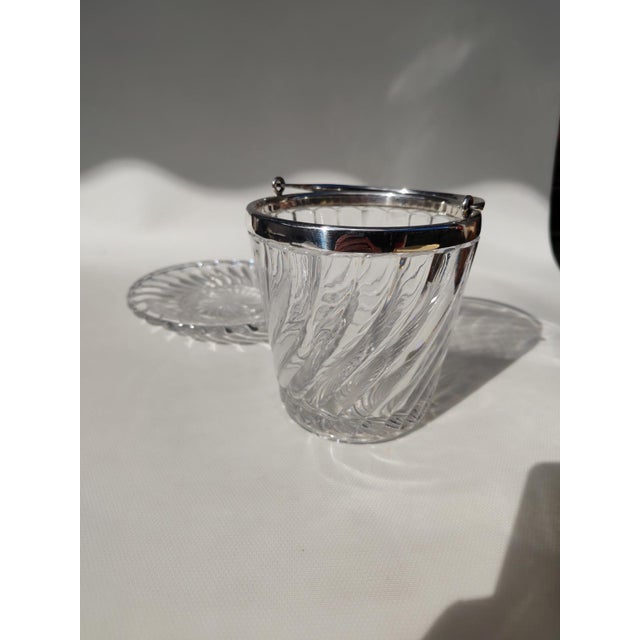 20th Century Baccarat Crystal Ice Bucket and Saucer, 1890s, Set of 2 For Sale - Image 5 of 11