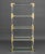 Metal Vintage Jonathan Adler Modern Lucite and Brass Etagere For Sale - Image 7 of 9