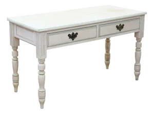 Antique Painted Writing / Kitchen Table with Drawers, 1925
