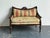 French Vintage Louis XVI Carved Canape Settee For Sale - Image 3 of 18
