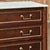 Early 20th Century Antique French Louis XVI Mahogany Commode With Carrara Marble For Sale - Image 5 of 12