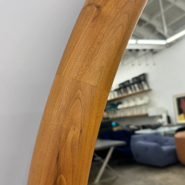 2020s Porada Giove Mirror With Canaletta Walnut Frame For Sale - Image 5 of 8