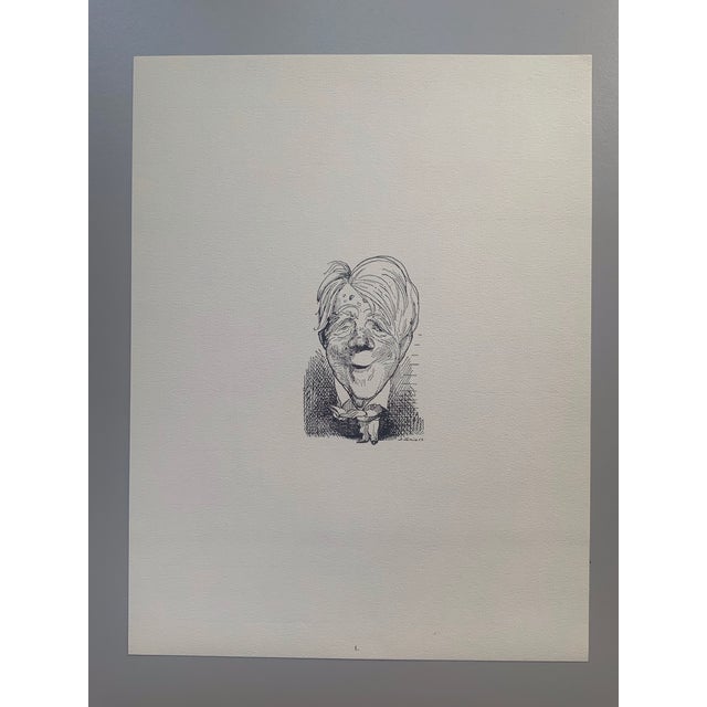 1964 Print Portfolio of Literary Caricatures by David Levine - Set of 17 For Sale - Image 4 of 18