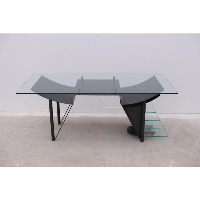 Desk and Rolling Block 007 by Hélène Galdini for H. Galdini, 1980, in Very Good conditions. Designed 1980 to 1989 I have...