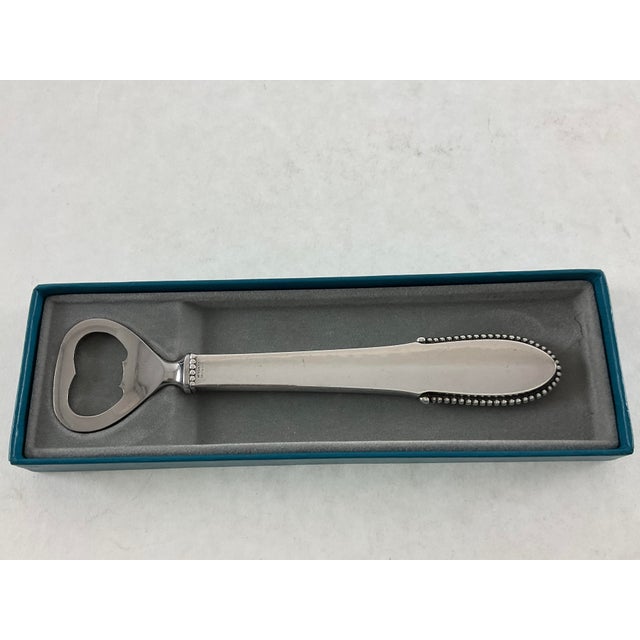 1960s Georg Jensen Sterling Silver Bottle Opener Beaded. For Sale - Image 14 of 16