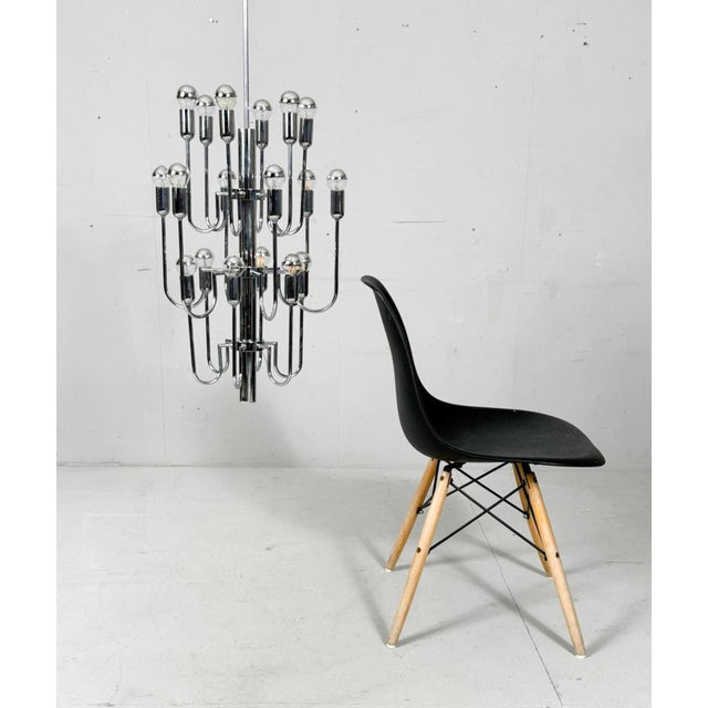 Mid-Century Modern Chrome Sputnik Chandelier by Gaetano Sciolari, Italy, 1970s For Sale - Image 4 of 18