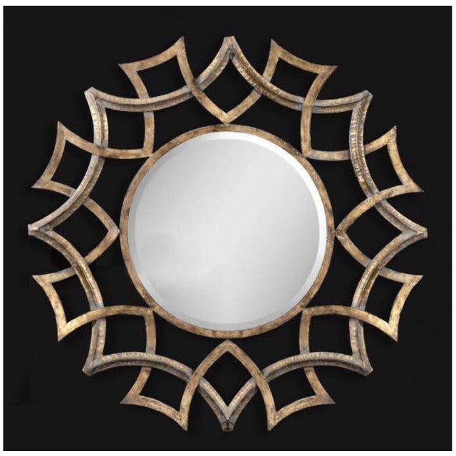 Round Gold Metal Mirror Chairish