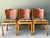 Mid 20th Century Vintage Art Deco Style Burl Wood Dining Chairs - Set of 6 For Sale - Image 5 of 12