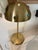 Gold Metal Mushroom Desk Lamp With Textured Semi Precious Assortment of Stone Accents For Sale - Image 4 of 7