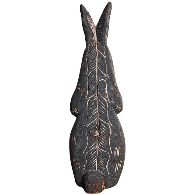 Primitive Carved Bunny For Sale - Image 4 of 6