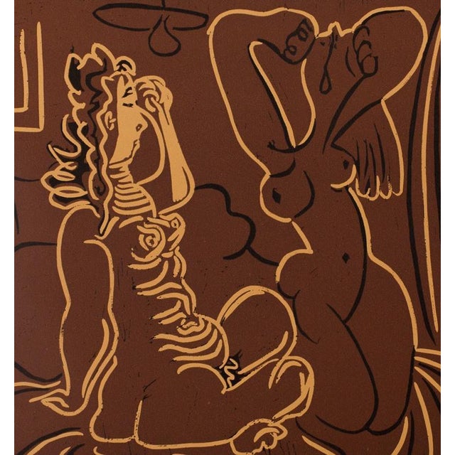Modern Pablo Picasso, Women Awakening, Linocut, 1962 For Sale - Image 3 of 4