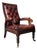 19th Century William Iv Period Mahogany & Leather Library Armchair, 1835 For Sale