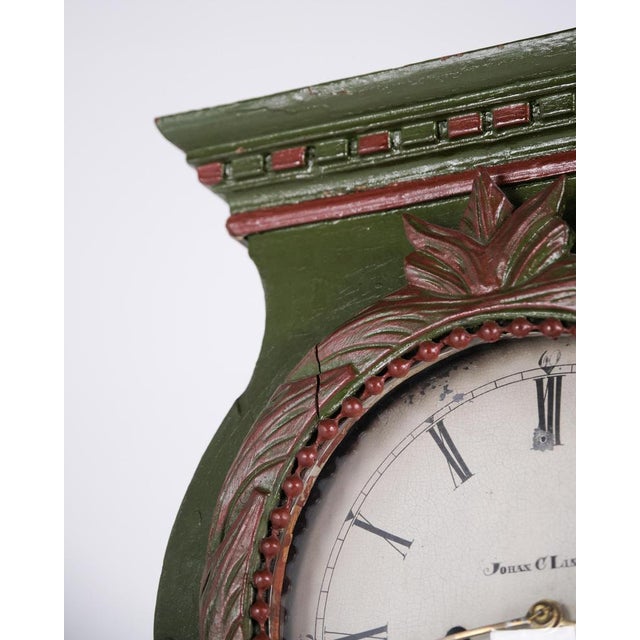 Green Bornholm Frøken Longcase Clock For Sale - Image 8 of 12
