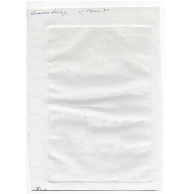 Asian 1961 Crissa Caris Bamboo Etching For Sale - Image 3 of 3