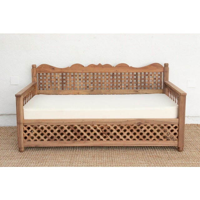 Moroccan Reclaimed Moroccan Club Daybed Sofa For Sale - Image 3 of 12