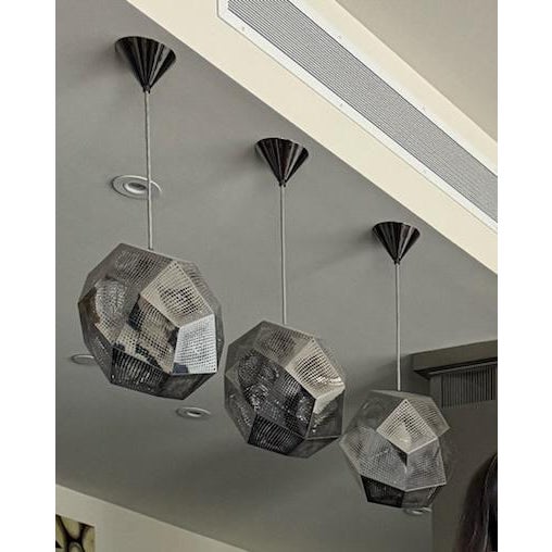 Tom Dixon Etch Pendants (3) Stainless For Sale - Image 14 of 14