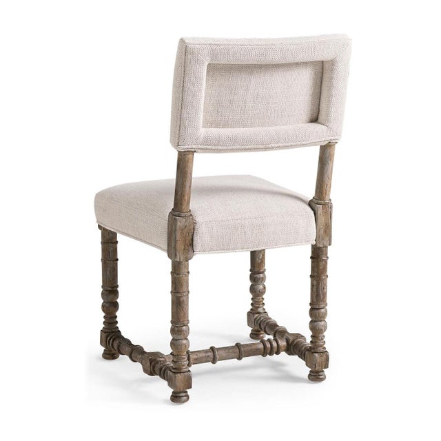 2020s Rustic Farmhouse Spool-Leg Side Chair For Sale - Image 5 of 8