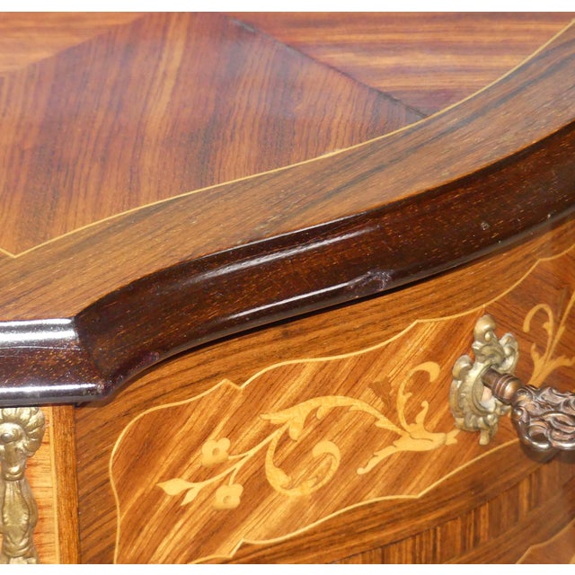 Baroque Style Chest of Drawers in Veneered Mahogany, 1960s For Sale - Image 12 of 14