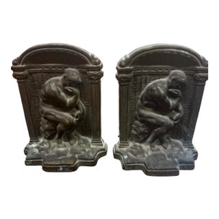 Art Deco Set of Cast Iron Bookends For Sale