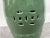 Vintage Chinoiserie Emerald Green Glazed Ceramic Drum Garden Stool or Pedestal For Sale - Image 10 of 11