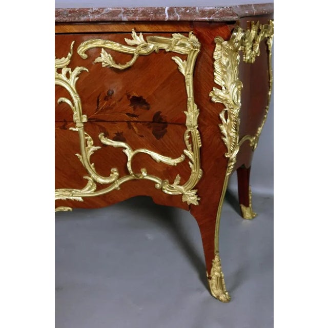 Wood Large Louis XV Chest of Drawers For Sale - Image 7 of 12
