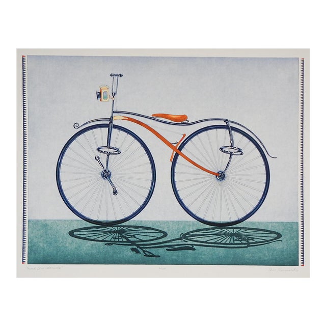 Late 20th Century Bill Reynolds Bicycle Etching For Sale