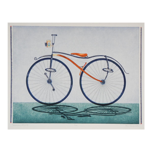 Late 20th Century Bill Reynolds Bicycle Etching