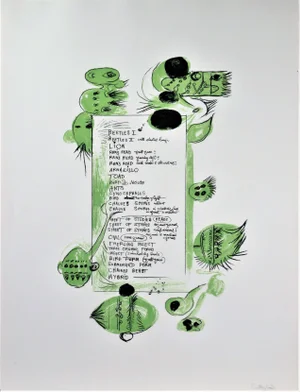 Graham Sutherland, "Frontpiece to a Bestiary" From the suite "Bestiary and some Correspondences"