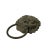 Asian Vintage Iron Black Color Lion Head Shape Pull Handle Display For Sale - Image 3 of 6