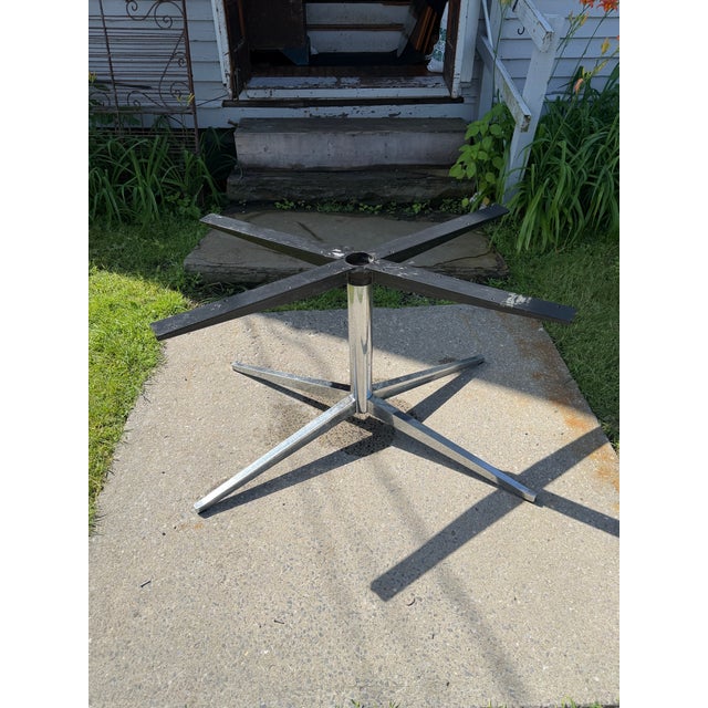 Brown Florence Knoll Oval Table Desk 1960s For Sale - Image 8 of 12