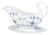 Blue Fluted Plain Porcelain Sauce Boat from Royal Copenhagen, Early 1900s For Sale