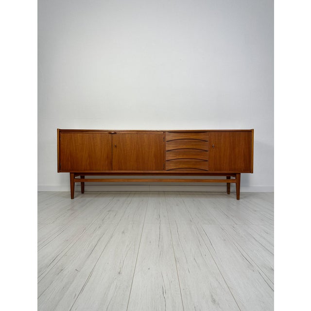 Large Mid-Century Minimalistic Teak Sideboard, 1960s For Sale - Image 16 of 16