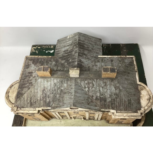 Wpa Painted Plaster Model of the Historic House, "Woodland House", Built by William Hamilton(1745-1913) For Sale - Image 4 of 6