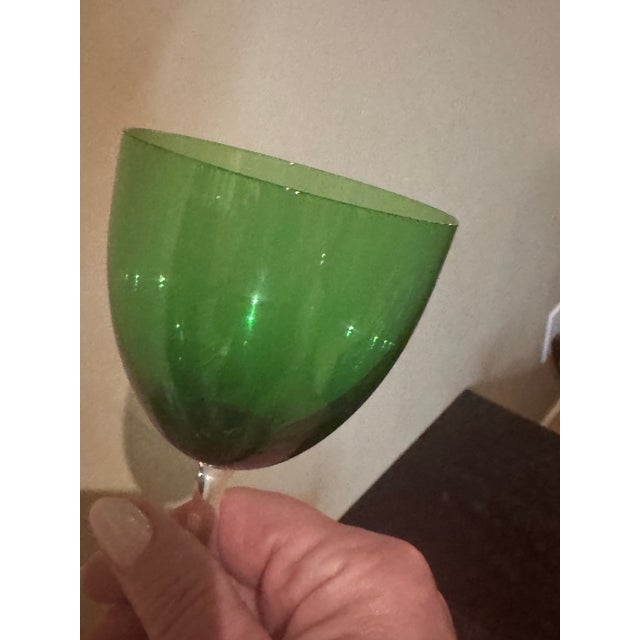 Mid 20th Centur Baccarat Crystal Wine Perfection Pattern Hock Set - 6 Pieces For Sale - Image 9 of 12